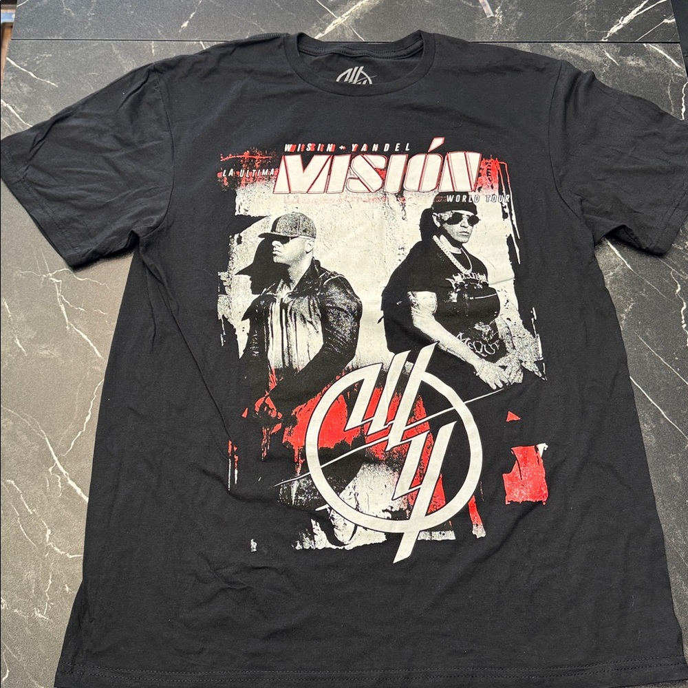 Wisin Yandel La Ultima Mision Tour T Shirt Mens Large Concert Merch Latin BNWOT